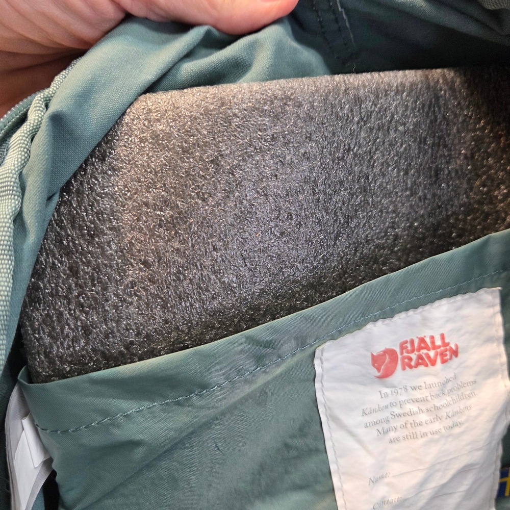 Fjallraven Kanken Classic Backpack Slate Blue Sage Green Everyday Bag Functional - Picture 12 of 16